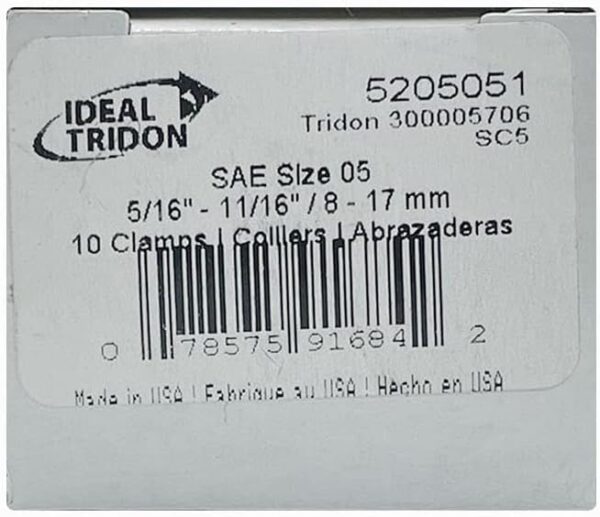 Ideal-Tridon Hose Clamp #05 Mini (5/16" TO 11/16") (8 - 17 mm) | 52 Series - Image 3